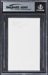 Betsy Palmer Friday The 13th Authentic Signed 3x5 Index Card BAS Slabbed 2