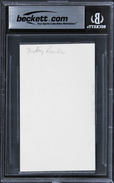 Mickey Rourke Iron Man 2 "Best Wishes" Signed 3x5 Index Card BAS Slabbed 1