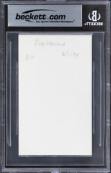 Ron Howard Happy Days Authentic Signed 3x5 Index Card Autographed BAS Slabbed 2