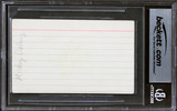 Micky Dolenz The Monkees Authentic Signed 3x5 Index Card BAS Slabbed 2