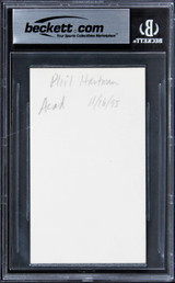Phil Hartman Saturday Night Live Authentic Signed 3x5 Index Card BAS Slabbed 1