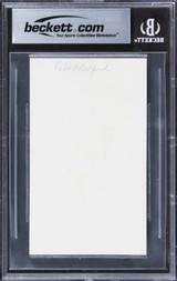 Robert Redford Out of Africa Authentic Signed 3x5 Index Card BAS Slabbed 1