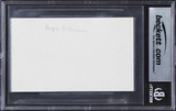 Angie Dickinson Pay it Forward Authentic Signed 3x5 Index Card BAS Slabbed