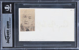 Eugene McCarthy Where Eagles Dare Authentic Signed 3x5 Index Card BAS Slabbed