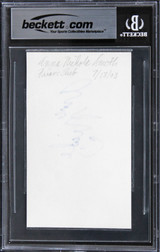 Anna Nicole Smith Playmate Signed 3x5 Index Card Auto Graded Gem 10 BAS Slab 2