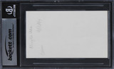 Ming-Na Wen Mulan Authentic Signed 3x5 Index Card Autographed BAS Slabbed