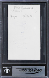Phil Rosenthal Everyone Loves Raymond Signed 3x5 Index Card BAS Slabbed