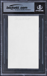 Joyce DeWitt Three's Company Authentic Signed 3x5 Index Card BAS Slabbed