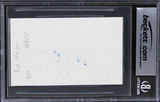 Rod Steiger In The Heat of the Night Signed 3x5 Index Card BAS Slabbed 5