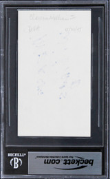 Clarence Williams American Gangster Authentic Signed 3x5 Index Card BAS Slabbed