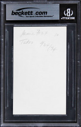 Jamie Foxx Ray Authentic Signed 3x5 Index Card Autographed BAS Slabbed 2