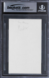 Sarah Jessica Parker Sex And The City "Peace" Signed 3x5 Index Card BAS Slab 3