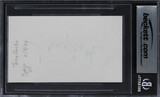 Tony Curtis Some Like It Hot Authentic Signed 3x5 Index Card BAS Slabbed
