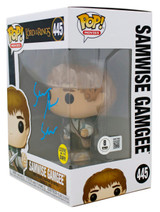 Sean Astin LOTR "Sam" Signed Funko Pop Vinyl Figure w/ Blue Sig BAS Witnessed