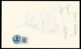 Robert Walden Lou Grant Authentic Signed 3x5 Index Card Autographed BAS #BP50651