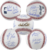 Sandlot (8) Guiry, Leopardi, Renna, +5 Signed Babe Ruth Baseball w/ Case BAS