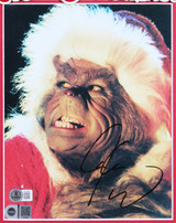 Jim Carrey How the Grinch Stole Christmas Signed 8x10 Framed Photo BAS #BP50696