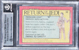 Star Wars (2) Kreysler & Thomas Signed 1983 SW ROTJ #52 Card BAS Slabbed