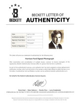 Harrison Ford Clear and Present Danger Authentic Signed 8x10 Photo BAS #AE31501