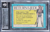 Star Wars (4) Tippett, McVey, Rose +1 Signed 1983 SW ROTJ #184 Card BAS Slabbed