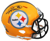 Steelers Hines Ward Signed 1962 Throwback Speed Mini Helmet w/ Case BAS Witness