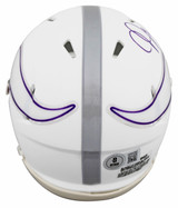 Vikings Justin Jefferson Signed 2024 On-Field Alt Speed Mini Helmet BAS Witness
