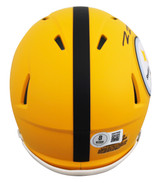 Steelers Pat Freiermuth Signed 2025 On-Field Alt Speed Mini Helmet BAS Witnessed