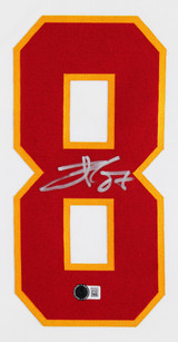 Chiefs Travis Kelce Signed White Nike Limited Framed Jersey BAS Witnessed