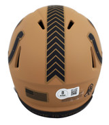 Colts Edgerrin James Signed Salute To Service II Speed Mini Helmet BAS Witnessed