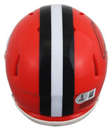 Browns Quinshon Judkins Authentic Signed Speed Mini Helmet BAS Witnessed