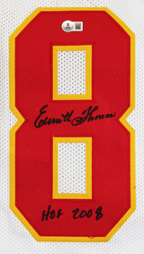 Emmitt Thomas "HOF 2008" Authentic Signed White Pro Style Jersey BAS Witnessed