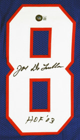 Joe DeLamielleure "HOF 03" Authentic Signed Blue Pro Style Jersey BAS Witnessed
