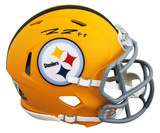 Steelers Pat Freiermuth Signed 2025 On-Field Alt Speed Mini Helmet W/ Case BAS W Version 1