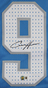 Aidan Hutchinson Authentic Signed Blue Pro Style Jersey BAS Witnessed 3