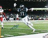 Eagles A.J. Brown Authentic Signed 16x20 Horizontal Framed Photo BAS Witnessed