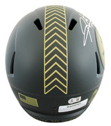 Steelers Hines Ward Signed Salute to Service IV Full Size Speed Rep Helmet BAS W