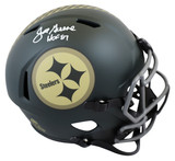 Steelers Joe Greene "HOF 87" Signed STS IV F/S Speed Rep Helmet W/ Case BAS Wit