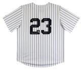 Don Mattingly "4x Insc" Signed White Pinstripe Majestic LE #11/23 Jersey Fan