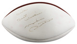 Bears Mike Ditka "Best Wishes" Signed Wilson White Panel Football BAS #BU55106