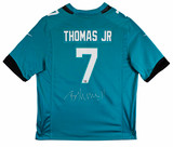 Jaguars Brian Thomas Jr. Authentic Signed Teal Nike Game Jersey Fanatics Version 1