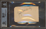 Ken Carpenter & Jaqueline Dewit Authentic Signed 2.4x3.85 Album Page BAS Slabbed
