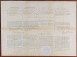 Abraham Lincoln Signed & Framed Four Language Ship's Passport Document BAS