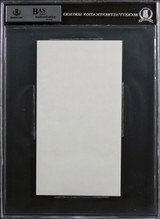 Gisele Bundchen Authentic Signed 4.5x8.5 Cut Signature BAS Slabbed Version 1