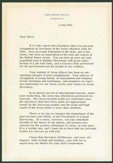 John F. Kennedy Signed 7x10.25 1962 2 Page Letter On White House Letterhead BAS