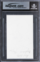 Herb Ritts "94" Authentic Signed 3x5 Index Card Autographed BAS Slabbed