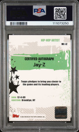 Jay-Z Authentic Signed 2006 Topps Marks Of Excellence #ME-JZ Card PSA/DNA Slab
