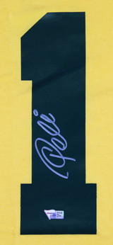 Pele Authentic Signed Brazil Yellow Jersey Autographed Fanatics #A788628