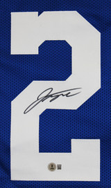 Jonathan Taylor Authentic Signed Blue Pro Style Jersey Autographed BAS Witnessed