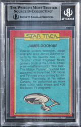 William Shatner Authentic Signed 1979 Star Trek #64 Alien Menace Card BAS Slab