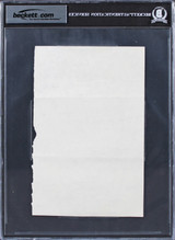 Norman Rockwell "Glad to oblige" Signed 5.5x8.5 1975 Letter BAS Slabbed